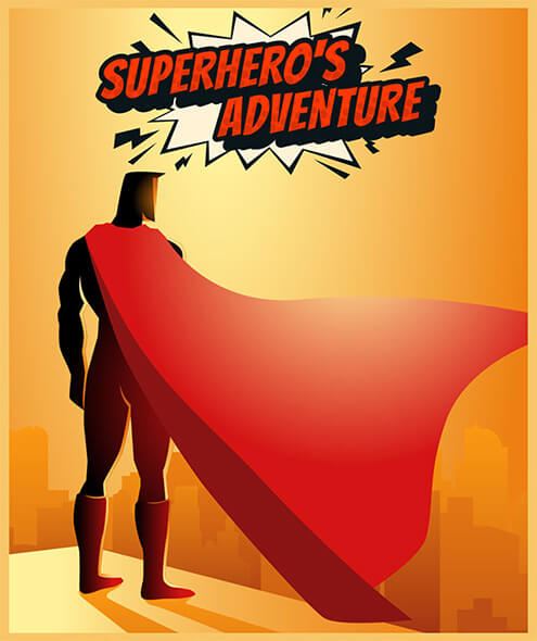 all in adventures escape game superheros adventures poster