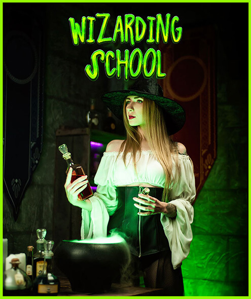 all in adventures escape game wizarding school video poster
